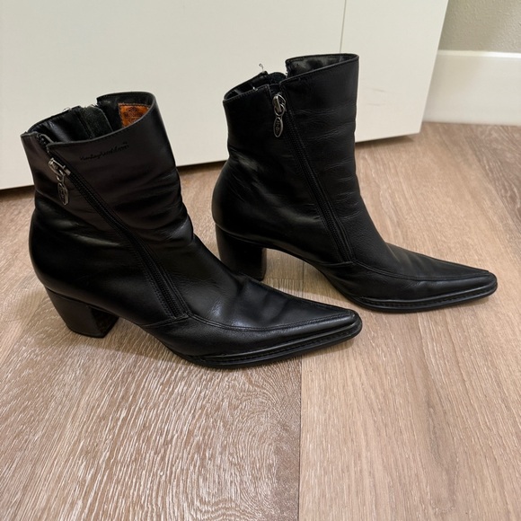 HARLEY-DAVIDSON Women's Leather NATALYA Biker Black Boots POINTED TOE Sz 6.5 - Picture 10 of 10
